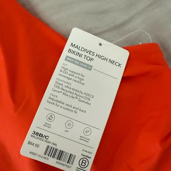 Athleta Women's Swim Top 38B/C - Picture 2 of 3